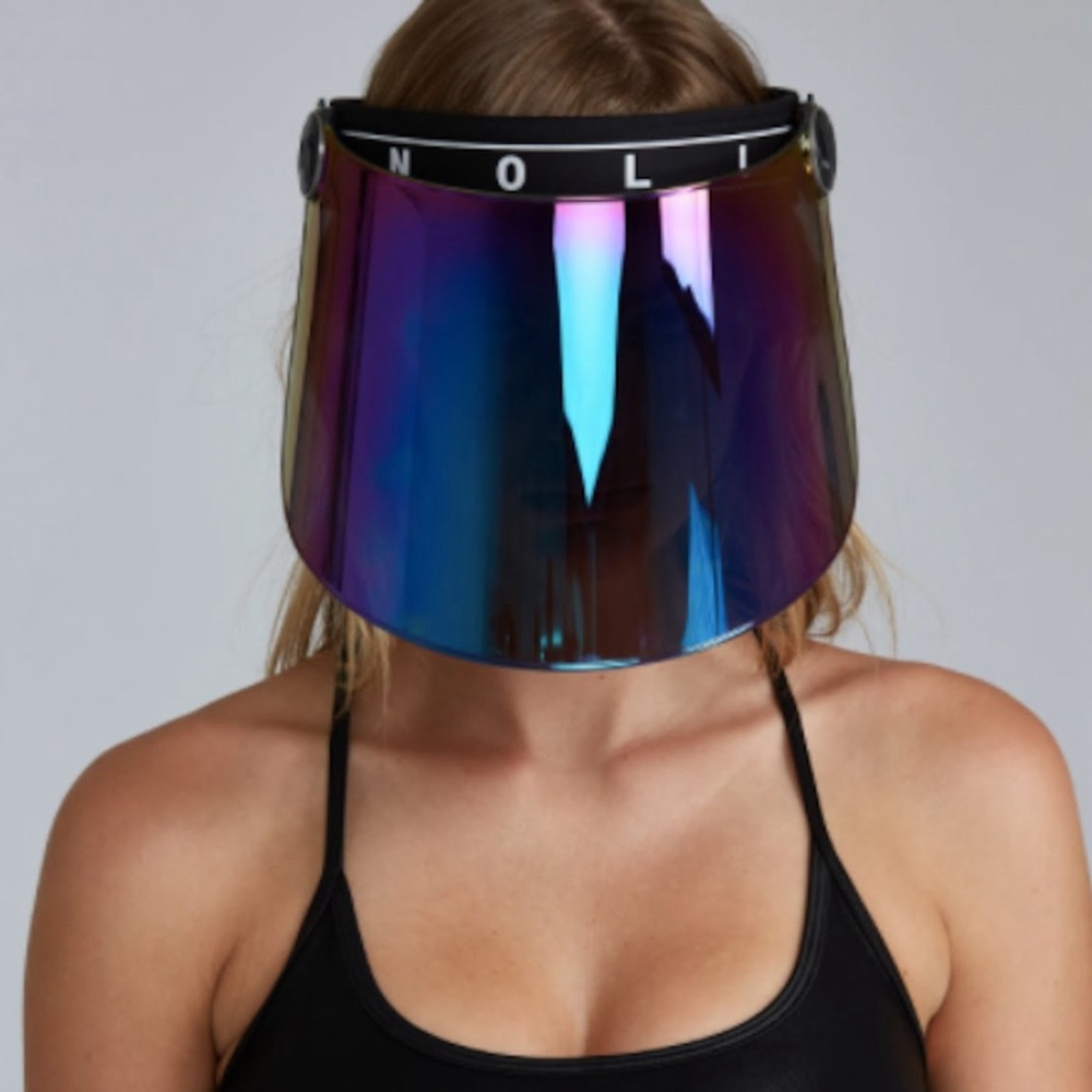 Noli Yoga Full Face Sun Shield—Iridescent Black, like New !